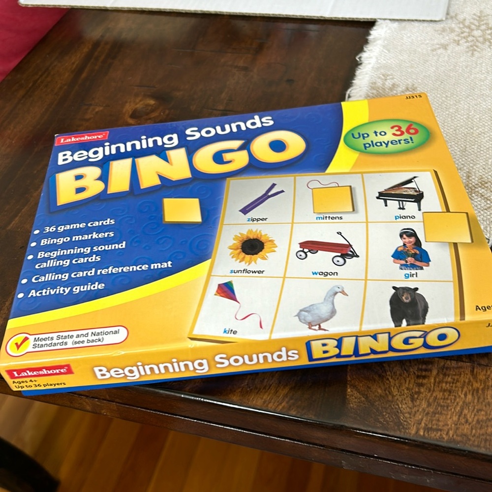 Beginning sounds bingo